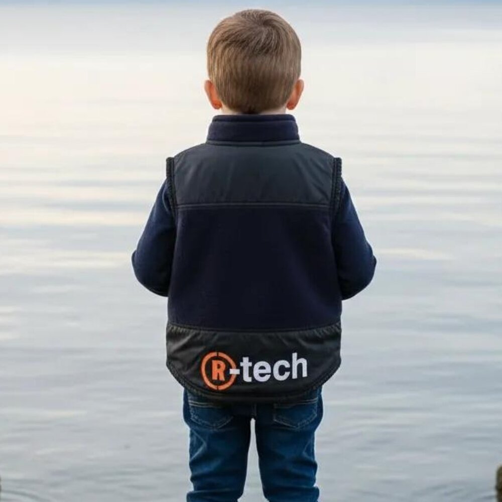 Roots Athletic Fleece/Nylon Zip-Up Vest Made in Canada size 4T